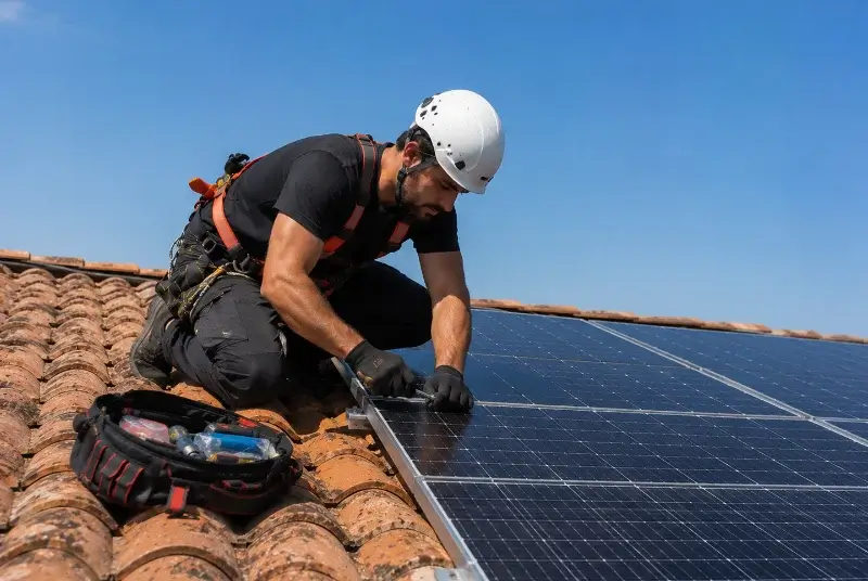 Maintenance et monitoring de panneaux solaires à Lacaze